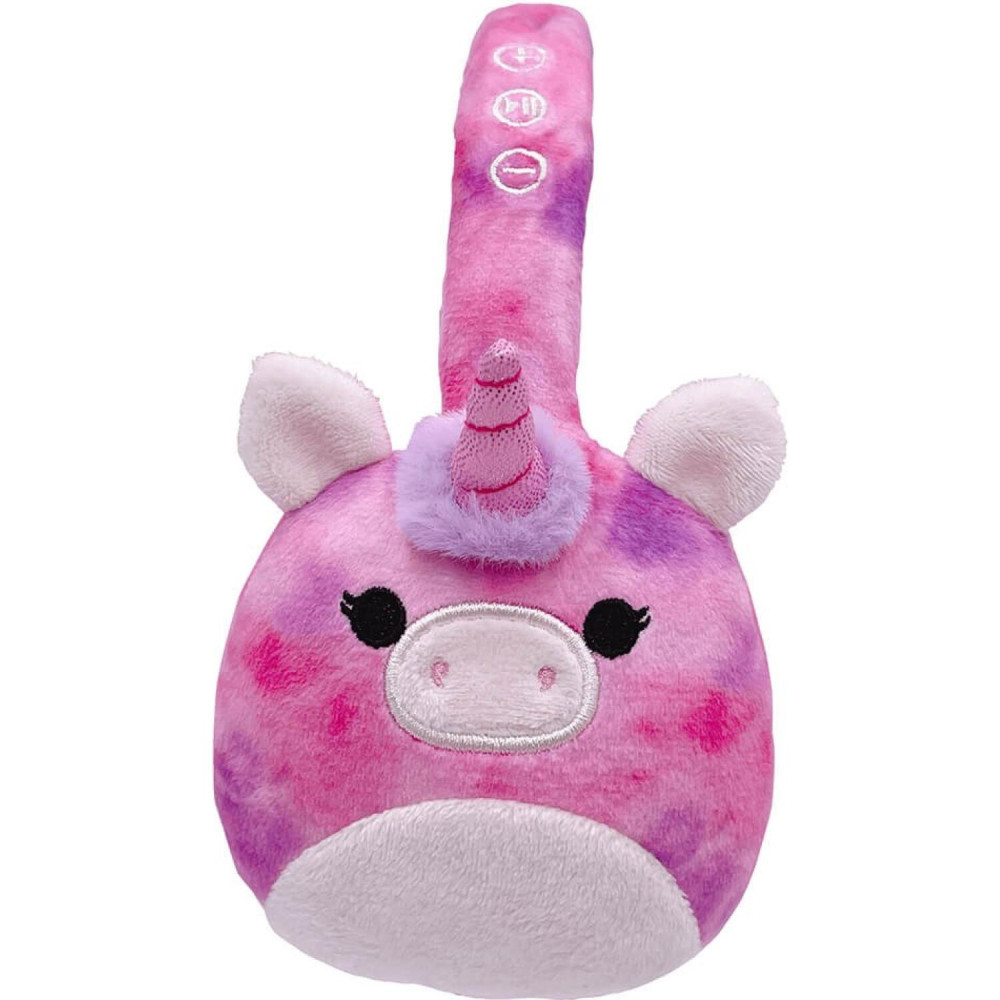Bluetooth Ακουστικά Lazerbuilt Jazwares Original Squishmallows Λούτρινα Ασύρματα Κεφαλής για Παιδιά με Μικρόφωνο - Lola the Unicorn (HMSQM-BT-LOLA)