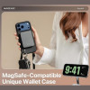 Θήκη iPhone 17 Pro Max MagEasy Pouch M με MagSafe / Αποσπώμενο Πορτοφόλι & Λουράκι Λαιμού - Black (MPH17M264BK25)