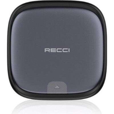 Καλώδιο Type-C Recci Retractable Πτυσσόμενο RS36T 4 in 1 Φόρτισης & Μεταφοράς Δεδομένων με KickStand σε Type-C / Lightning / USB-A / MicroUSB 65W 100cm - Black (6955482531501)