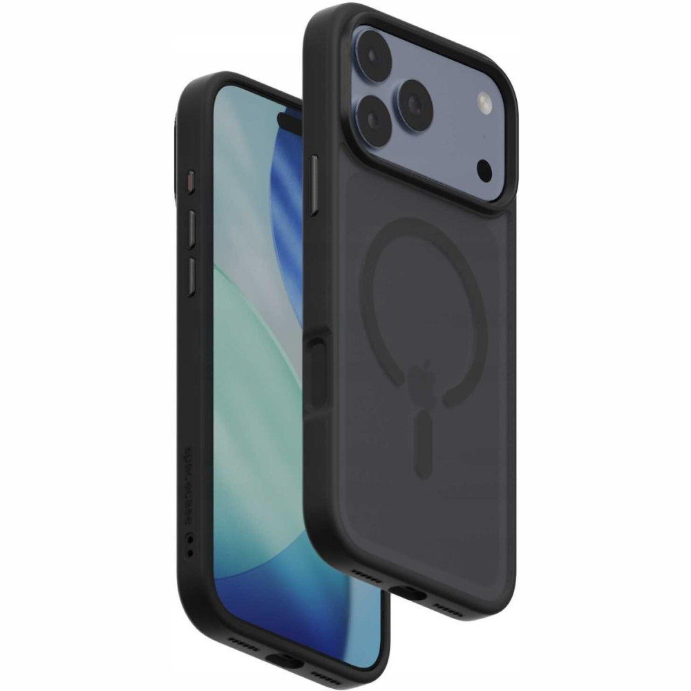 Θήκη iPhone 17 Pro Max Spacecase Fusion Mag Ημιδιάφανη Σκληρή με MagSafe - Black (5905719138127)