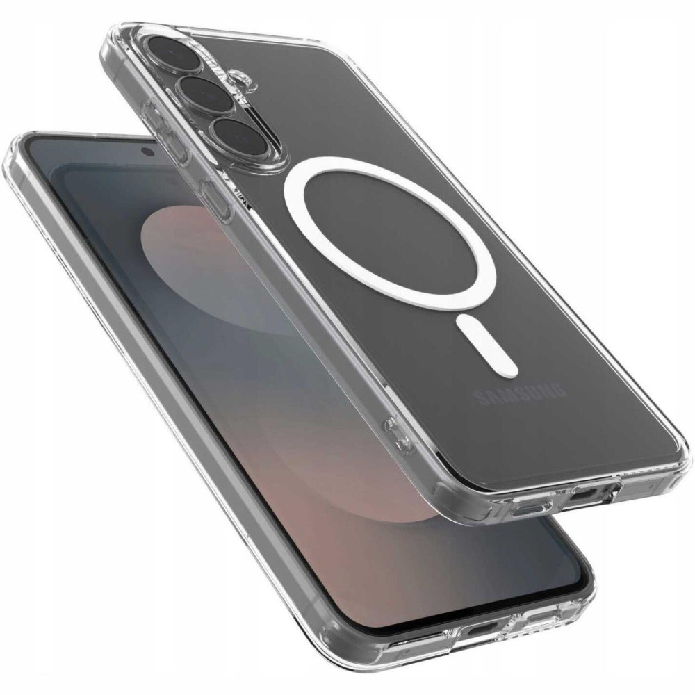 Θήκη Samsung Galaxy S25 FE Spacecase Clear MagSafe Σκληρή Διάφανη με MagSafe - White (5905719132675)