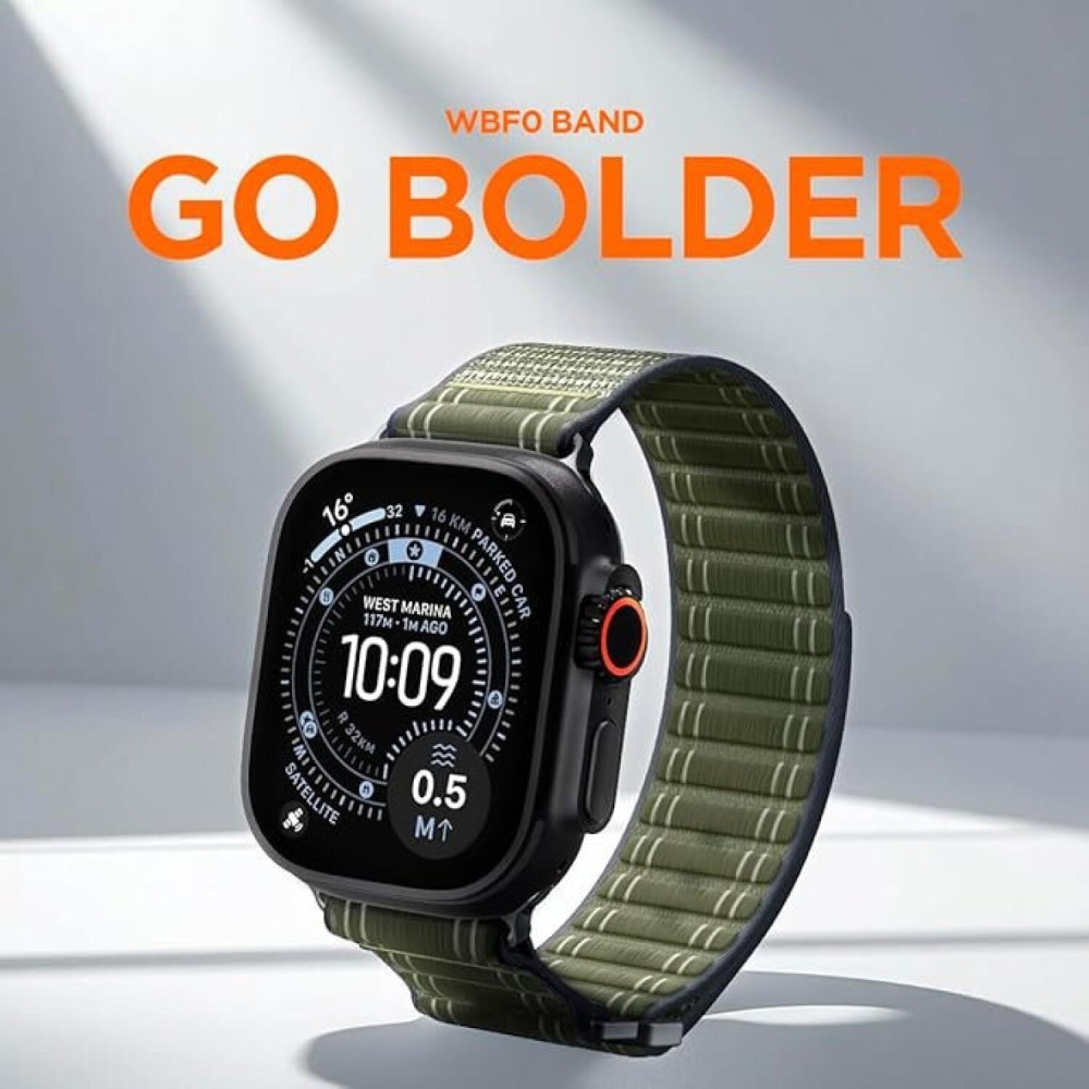 Λουράκι Apple Watch Ultra/SE/11/10/9/8/7/6/5/4 (49/46/45/44mm) Spigen WBF0 Υφασμάτινο - Green (AMP10142)