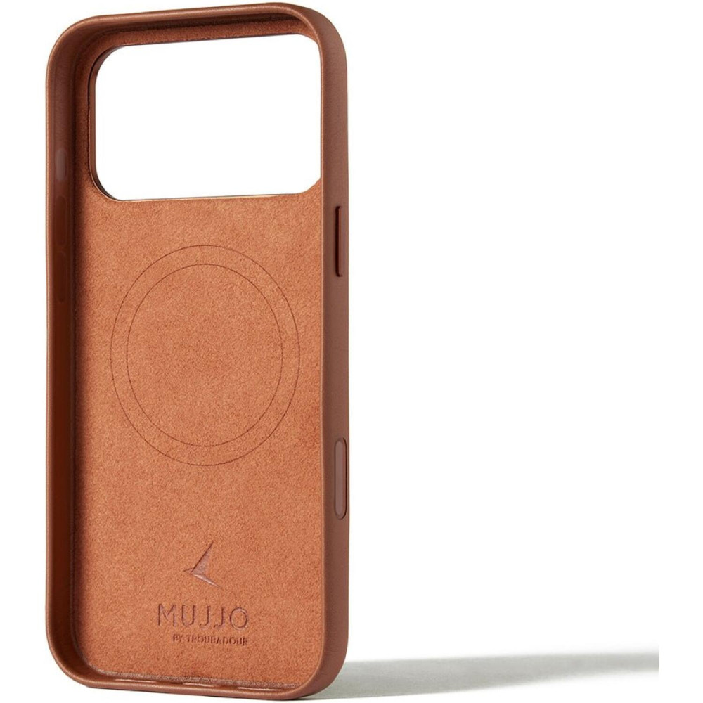 Θήκη iPhone 17 Pro Max MUJJO by Troubadour Full Leather Case Δερμάτινη με MagSafe - Tan (MUJJO-CL-063-TN)
