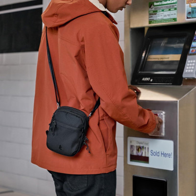 Τσαντάκι Tomtoc Aviator-T37 Travel Crossbody Bag Ώμου / Χιαστί Crossbody Αντικλεπτικό με RFID 1.3L - Black (T37S1D1)