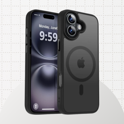 Θήκη iPhone 16 Plus Bodycell MagSafe Backcover Σκληρή Ημιδιάφανη με MagSafe - Matte Black (5206015083778)