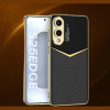 Θήκη Samsung Galaxy S25 Edge Bodycell Jazz Leather Backcover Σκληρή με TPU Bumper - Carbon Black (5206015083907)