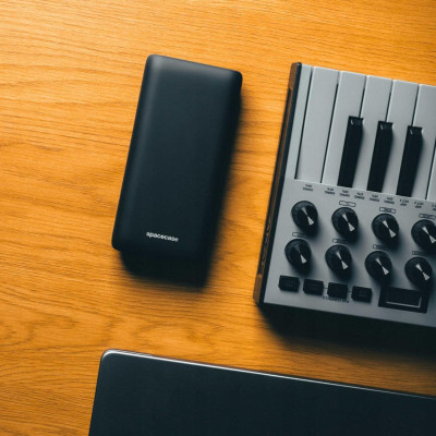 PowerBank Spacecase PB03-B PowerGo Φορητή Μπαταρία Φόρτισης 20.000mAh με 1 x Type-C / 1 x USB-A 20W - Black (5905719131869)