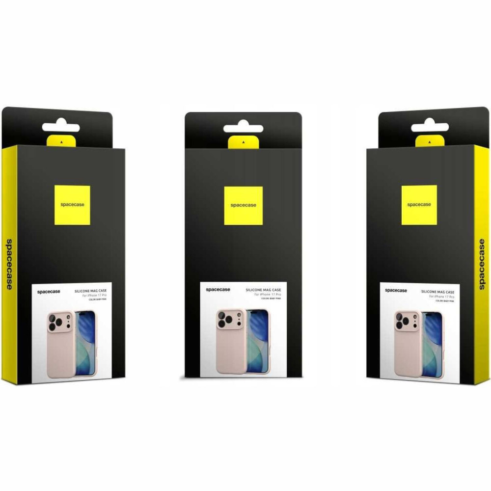 Θήκη iPhone 17 Pro Spacecase Silicone Mag Case Σιλικόνης με MagSafe - Baby Pink (5905719132132)