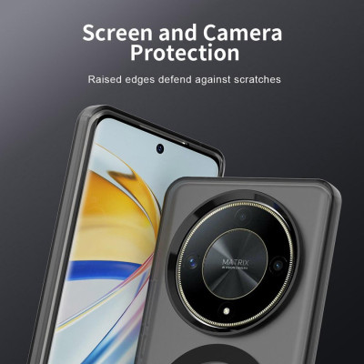 Θήκη Honor Magic6 Lite Techsuit CandyCase Σκληρή Ημιδιάφανη με MagSafe - Black (5949419311114)