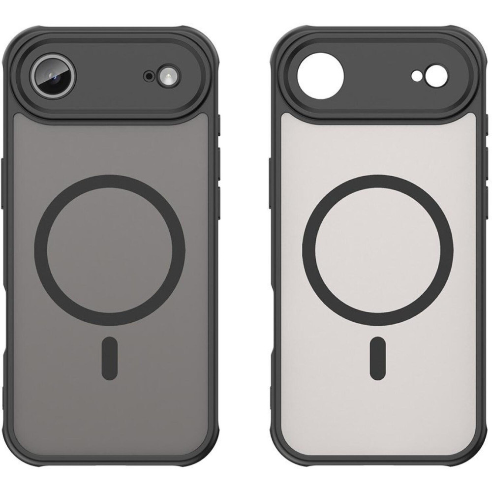 Θήκη iPhone Air Techsuit HaloFrost II MagSafe Σκληρή Ημιδιάφανη με MagSafe - Black (5949419296770)