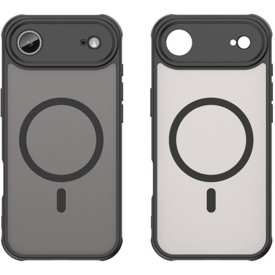 Θήκη iPhone Air Techsuit HaloFrost II MagSafe Σκληρή Ημιδιάφανη με MagSafe - Black (5949419296770)