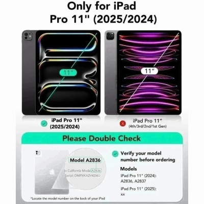 Tempered Glass iPad Pro 11" 2025 / 2024 ESR UltraFit Classic Αντιχαρακτικό Γυαλί Προστασίας Οθόνης 2 Τεμάχια - Clear (4894240276105)