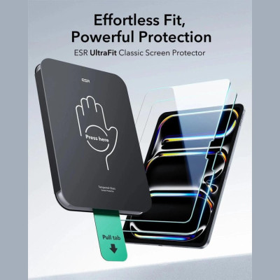 Tempered Glass iPad Pro 13" 2025 / 2024 ESR UltraFit Classic Αντιχαρακτικό Γυαλί Προστασίας Οθόνης 2 Τεμάχια - Clear (4894240276082)