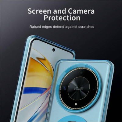 Θήκη Honor Magic6 Lite Techsuit CandyCase Σκληρή Ημιδιάφανη με MagSafe - Blue (5949419311084)