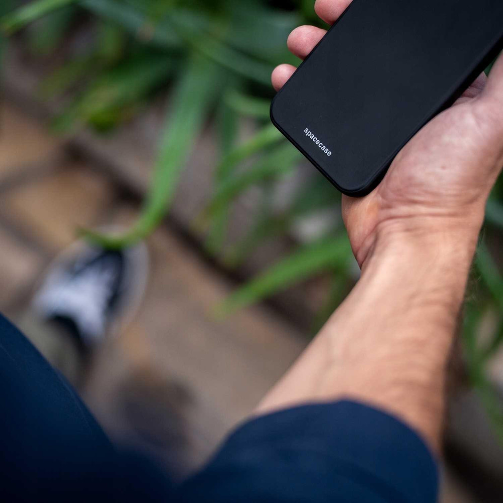 Θήκη iPhone 15 Spacecase Silicone Case Σιλικόνης - Black (5905719103460)