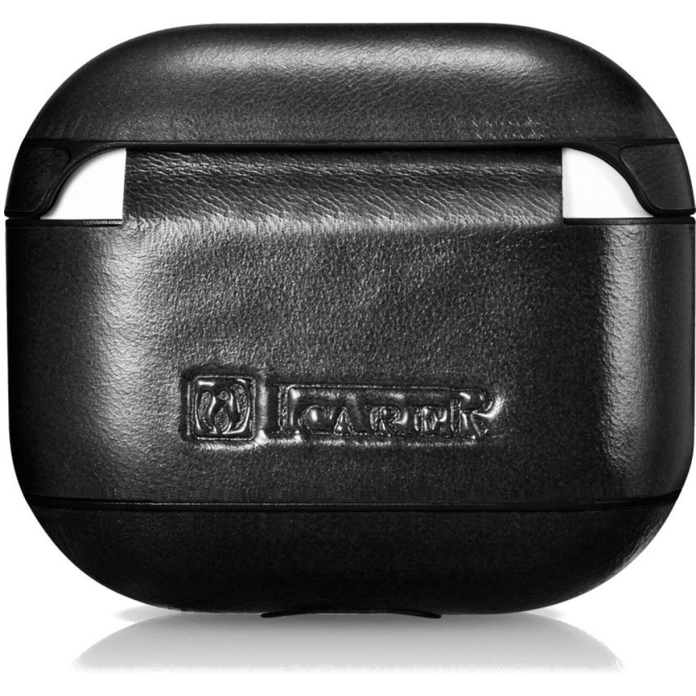 Θήκη AirPods 4th Gen iCarer Vintage Δερμάτινη - Black (WMAP250901-BK)