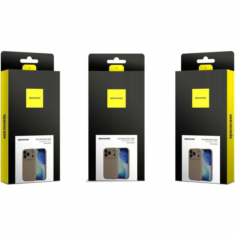 Θήκη iPhone 17 Pro Max Spacecase Silicone Mag Case Σιλικόνης με MagSafe - Brown (5905719132224)