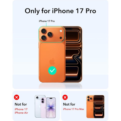 Θήκη iPhone 17 Pro ESR Cyber Tough Magnetic with Stash Stand Ανθεκτική με MagSafe / Kickstand & Κάλυμμα για Camera Control - Black (4894240283615)