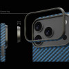 Θήκη iPhone 17 Pro Max Nekit Fiber Σκληρή με MagSafe Aramid Fiber 1mm 1500D Kevlar - Blue (8719246494611)