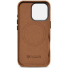 Θήκη iPhone 16 Pro iCarer Leather Back Case With Camera Button Δερμάτινη με MagSafe & Μεταλλικό Πλαίσιο Κάμερας - Camel Tan (WMI16240702-TN)