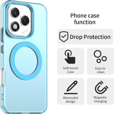Θήκη Honor 400 Lite Techsuit CandyCase Σκληρή Ημιδιάφανη με MagSafe - Blue (5949419310834)