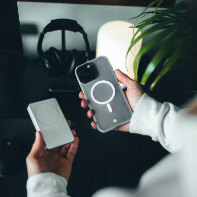 PowerBank Spacecase SnapPack PB04-W με Ασύρματη Φόρτιση MagSafe 15W & 1 x Type-C 20W 10.000mAh - White (5905719131685)