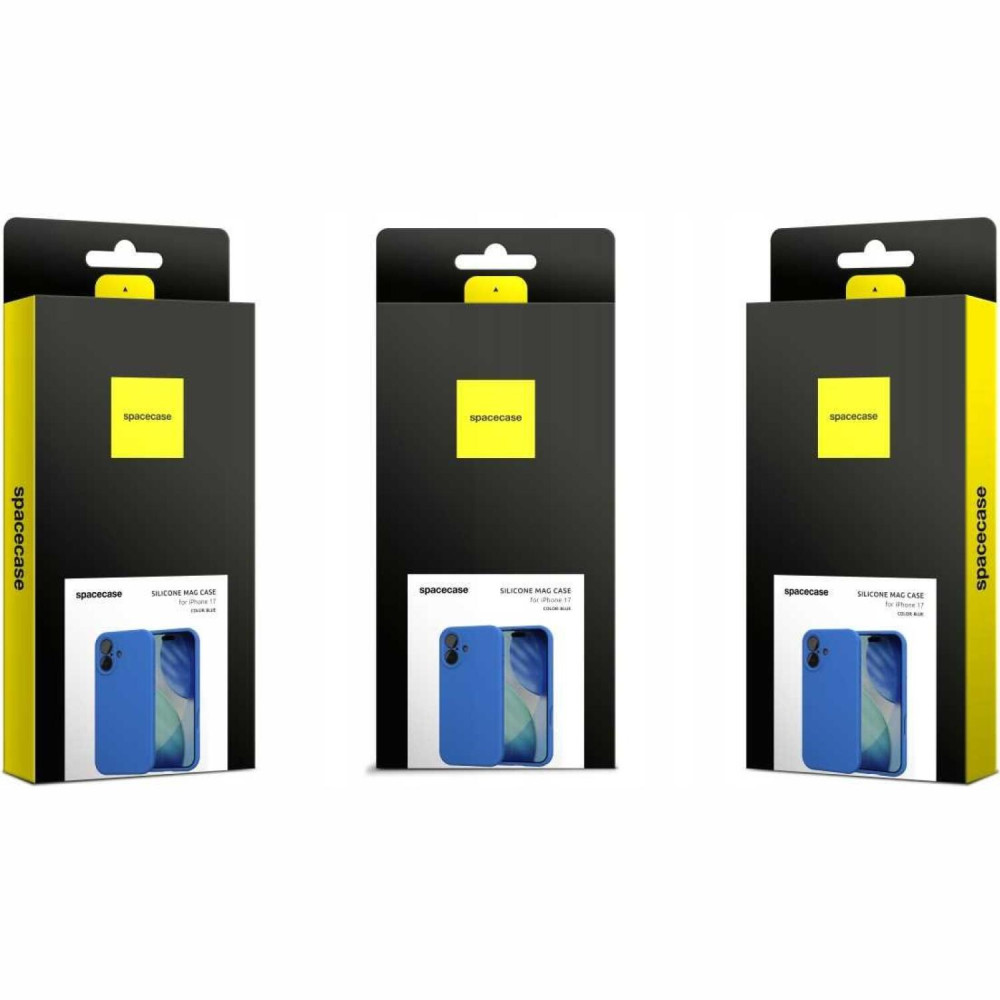 Θήκη iPhone 17 Spacecase Silicone Mag Case Σιλικόνης με MagSafe - Blue (5905719137991)