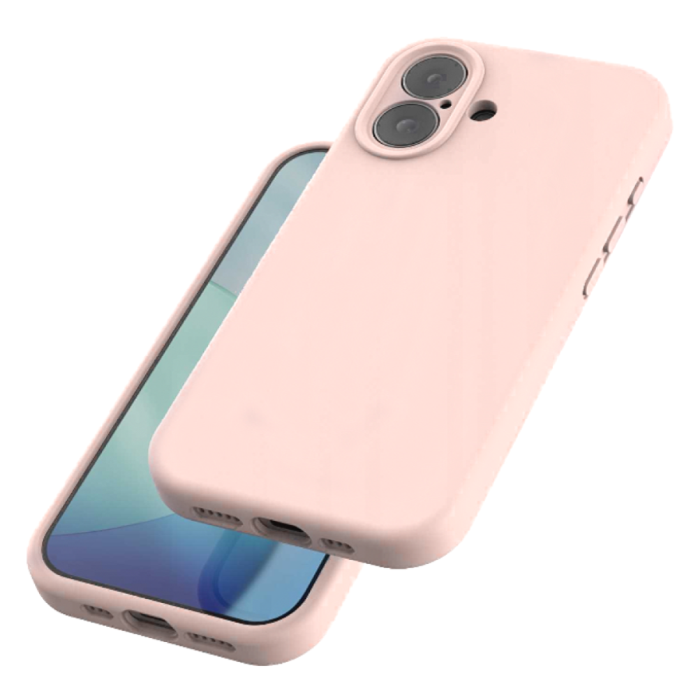 Θήκη iPhone 16 Spacecase Silicone Mag Case Σιλικόνης με MagSafe - Baby Pink (5905719137960)