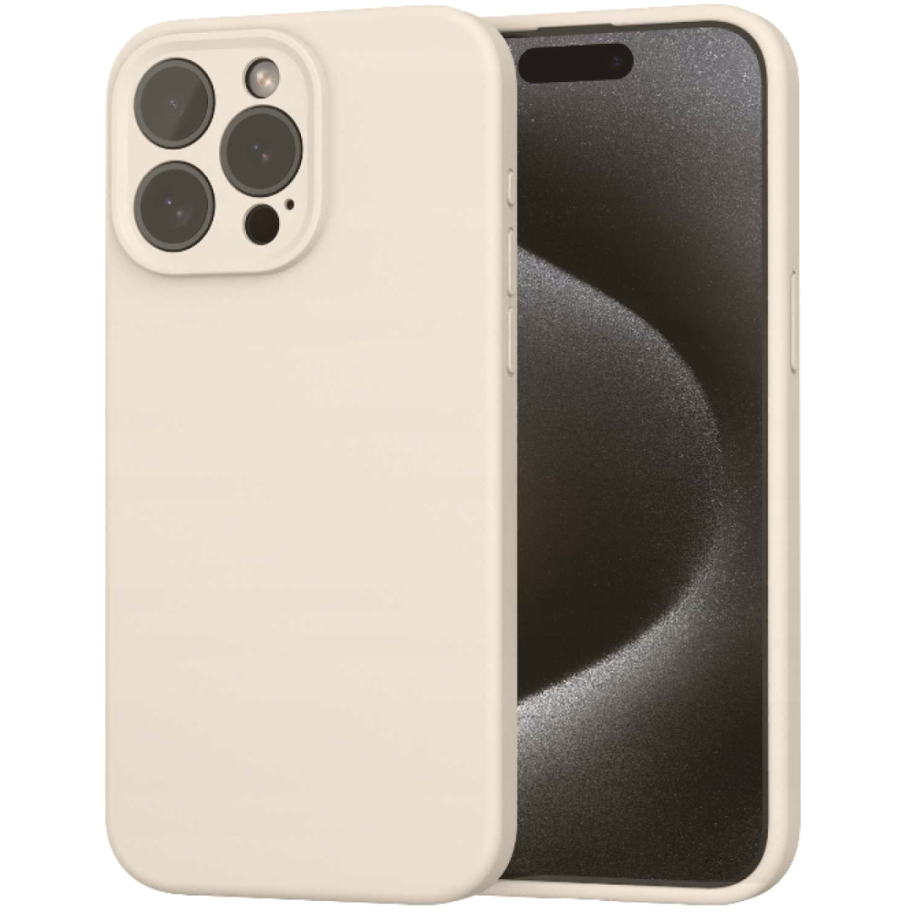Θήκη iPhone 15 Pro Max Spacecase Silicone Mag Case Σιλικόνης με MagSafe - Stone (5905719137892)