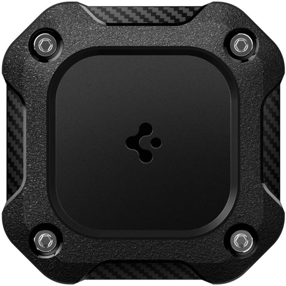 Θήκη AirTag Spigen Tough Armor IP Αυτοκόλλητη Σκληρή Αδιάβροχη IPX8 4 Τεμάχια - Black (ACS10464)