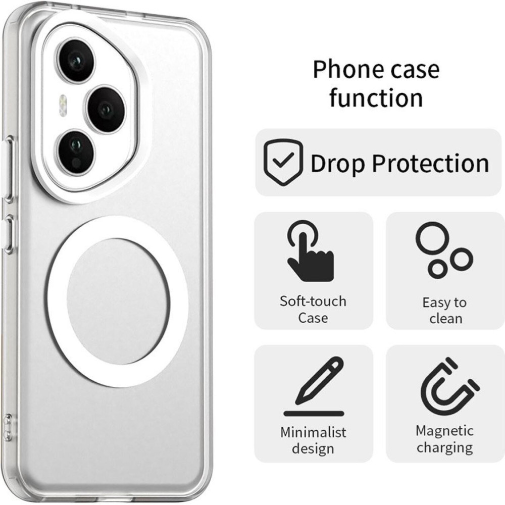 Θήκη Honor 400 Pro Techsuit CandyCase Σκληρή Ημιδιάφανη με MagSafe - White (5949419310759)