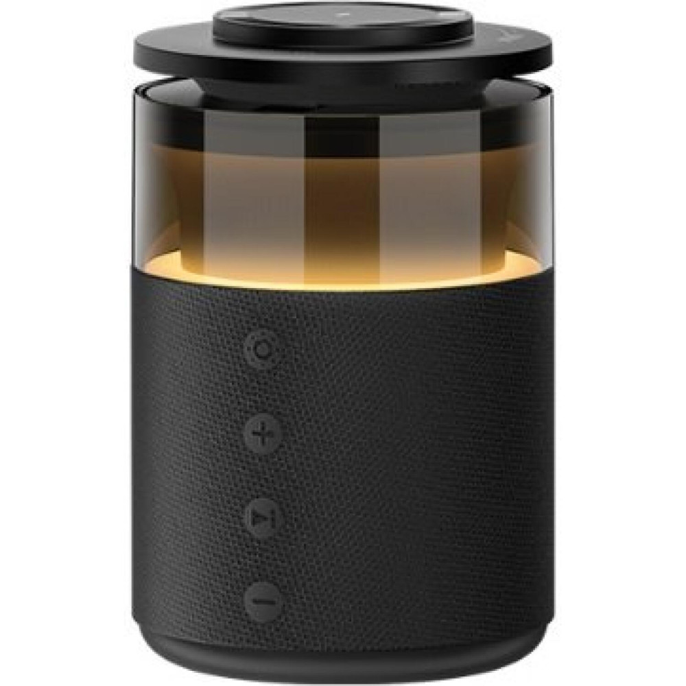 Ασύρματος Φορτιστής Recci RCW-51 5in1 Charger Μαγνητική Βάση MagSafe 15W / Φορητό Ηχείο Bluetooth με LED Φωτισμό - Black (6955482535073)