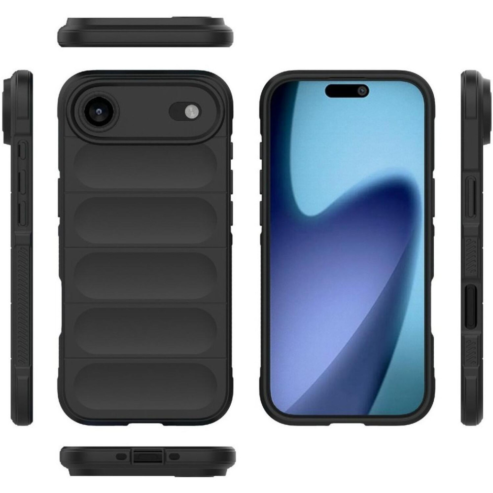 Θήκη iPhone Air Techsuit Magic Shield Σιλικόνης - Black (5949419290334)
