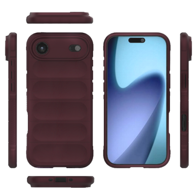 Θήκη iPhone Air Techsuit Magic Shield Σιλικόνης - Bordeaux (5949419290297)
