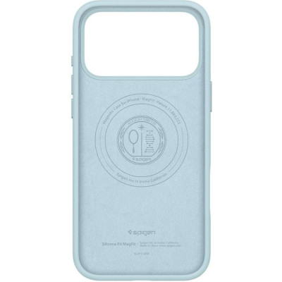 Θήκη iPhone 17 Pro Max Spigen Silicone Fit MagFit Ανθεκτική Σιλικόνης με MagSafe - Mute Blue (ACS10273)