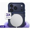 Θήκη iPhone 17 Pro Max Buddi Hybrid Σκληρή Διάφανη με MagSafe - Transparent / Blue (8719246492570)