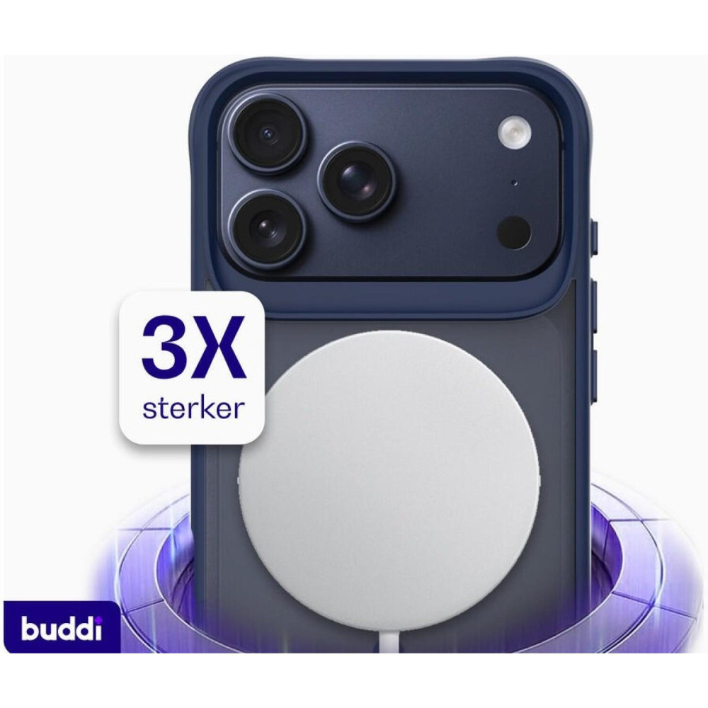 Θήκη iPhone 17 Pro Max Buddi Hybrid Σκληρή Ημιδιάφανη με MagSafe - Matte Blue (8719246492617)