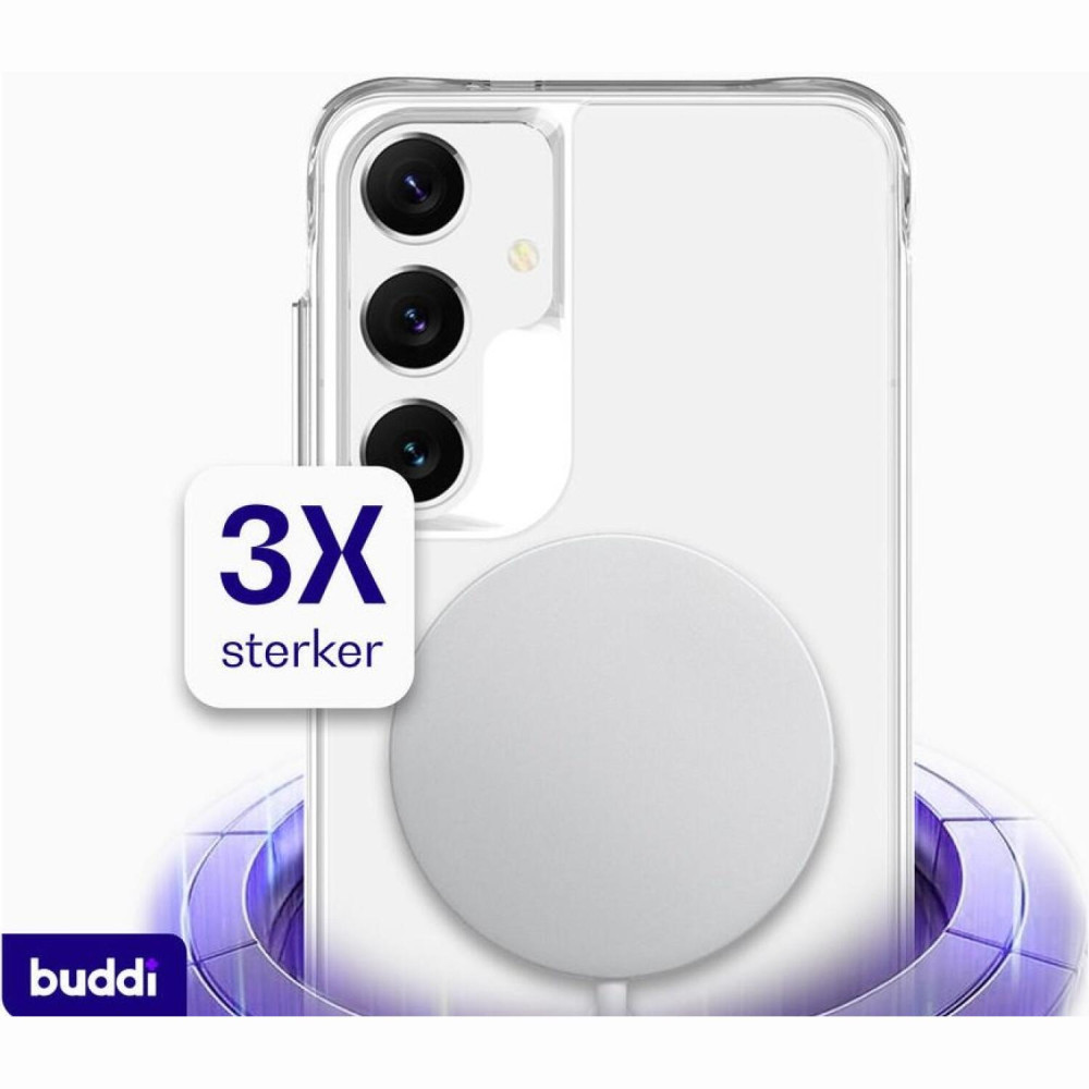 Θήκη Samsung Galaxy S25 / S24 Buddi Core Σκληρή Διάφανη με MagSafe - Clear (8719246492921)