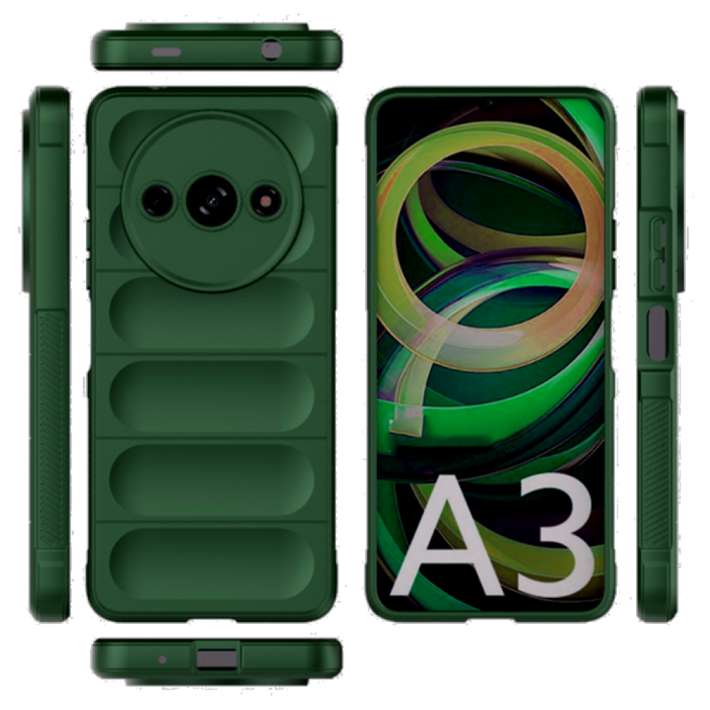 Θήκη Σιλικόνης - Xiaomi Redmi A3 - Techsuit Magic Shield - Green (5949419114036)