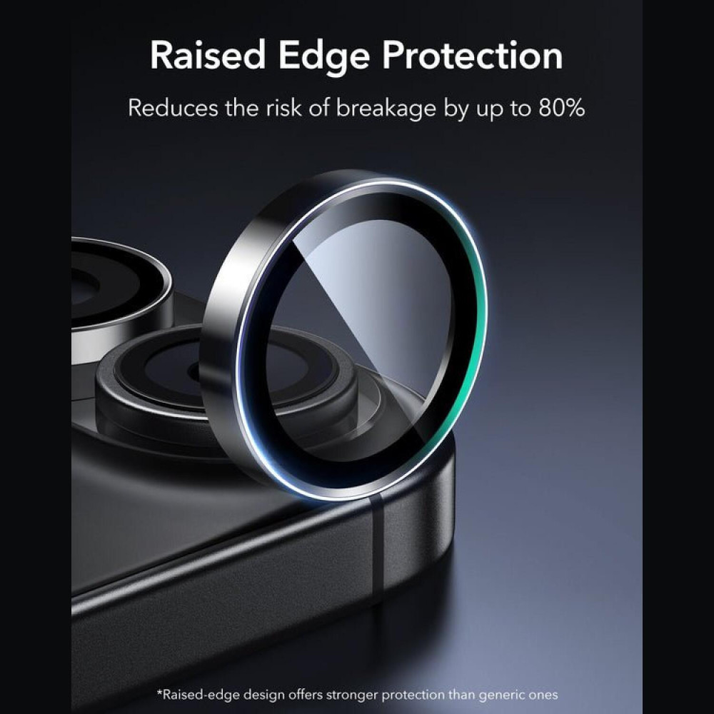 Tempered Glass iPhone 17 / 16 / 16 Plus ESR Armorite Camera Lens Protectors Αντιχαρακτικό Γυαλί Προστασίας για Φακό Κάμερας - Black (4894240225011)