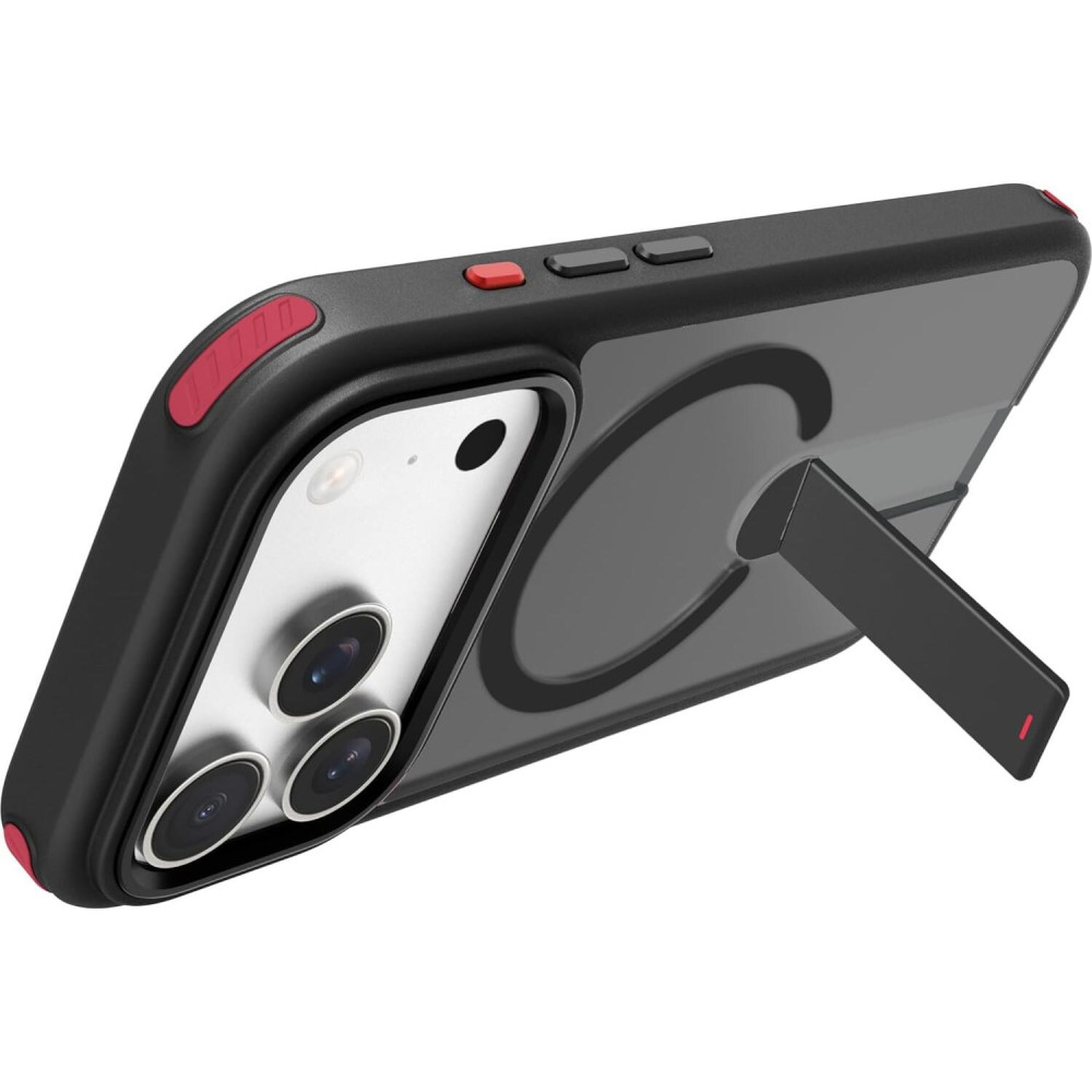 Θήκη iPhone 17 Pro Max Prodigee Formula K1 Ημιδιάφανη Ανθεκτική με MagSafe & KickStand - Smoke (IPH17P-6.9-FRMK-SMK)