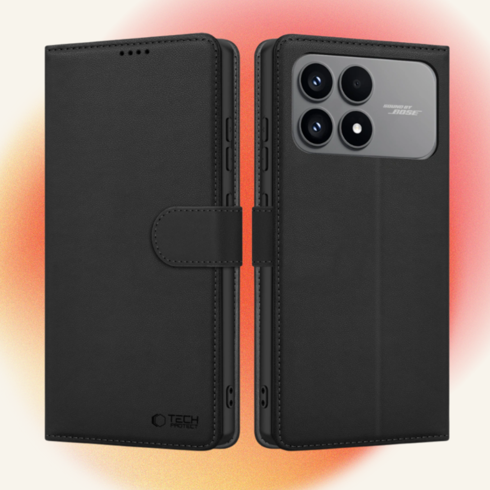 Θήκη Xiaomi Poco F8 Pro Tech-Protect Wallet Πορτοφόλι - Black (5906302352692)