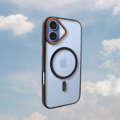 Θήκη iPhone 17 Bodycell DualTone Hybrid Case Διάφανη Σκληρή με MagSafe & TPU Bumper - Black (5206015085192)