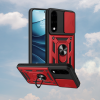 Θήκη OnePlus Nord 5 Bodycell Armor Slide Ανθεκτική με Κάλυμμα για την Κάμερα & Μεταλλικό Ring Holder - Red (5206015084935)