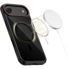 Θήκη iPhone Air Tech-Protect MagHybrid Ημιδιάφανη Σκληρή με MagSafe & TPU Bumper - Black / Red (5906302330423)
