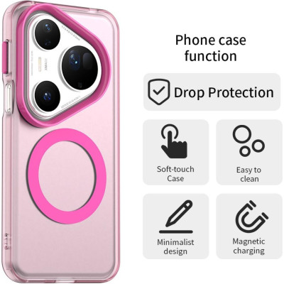 Θήκη Huawei Pura 80 Ultra Techsuit CandyCase Σκληρή Ημιδιάφανη με MagSafe - Pink (5949419334915)