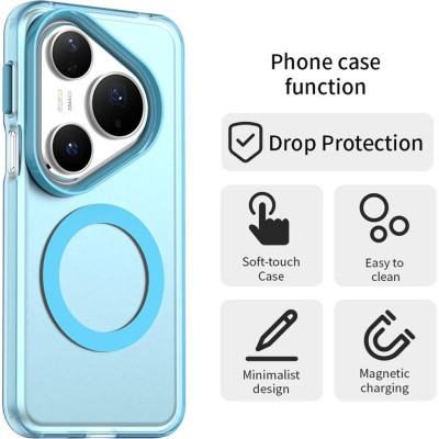 Θήκη Huawei Pura 80 Pro Techsuit CandyCase Σκληρή Ημιδιάφανη με MagSafe - Blue (5949419334847)