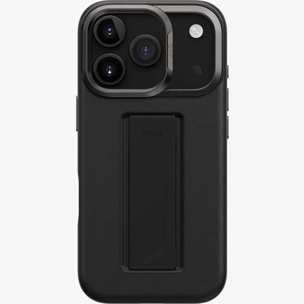Θήκη iPhone 17 Pro Max Uniq Heldro Pro Σκληρή με KickStand / FlexGrip & MagSafe - Dallas Black (UNIQ-IP6.9P(2025)-HELPMDBLK)