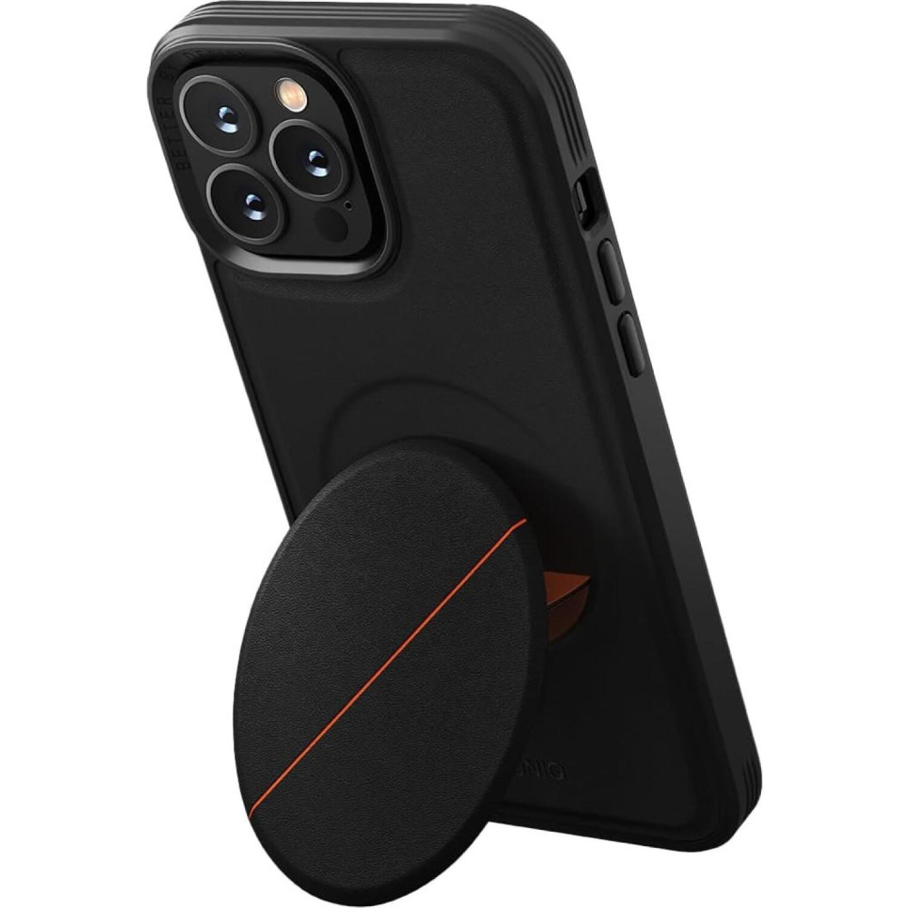 Θήκη iPhone 14 Pro Uniq Novo Ανθεκτική Σκληρή με KickStand & Grip - Black (UNIQ-IP6.1P(2022)-NOVOBLK)