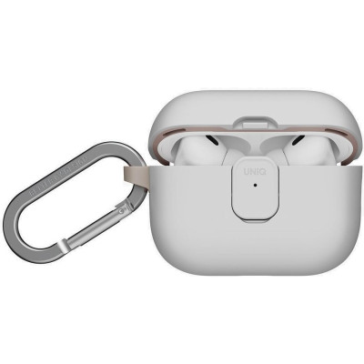 Θήκη AirPods Pro 3rd Gen Uniq Clyde Σκληρή με Μαγνητικό Κλείσιμο - Mist Grey / Khaki (UNIQ-AIRPODSPRO3-CLYMGRYKHKI)